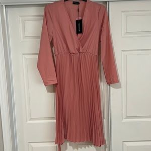 Pretty Little Things Belted Pleated Dress - Size 12